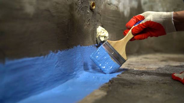 Commercial Waterproofing project at a Menasha, WI business property by SJ Waterproofing Pros